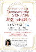 TransAcoustic＆ENSPIRE　演奏and体験会（その1）