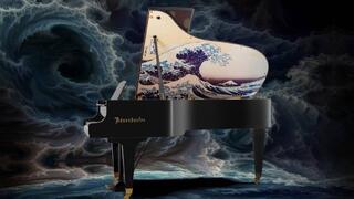 【期間限定展示】ベーゼンドルファーグランドピアノThe Great Wave off Kanagawa（その1）